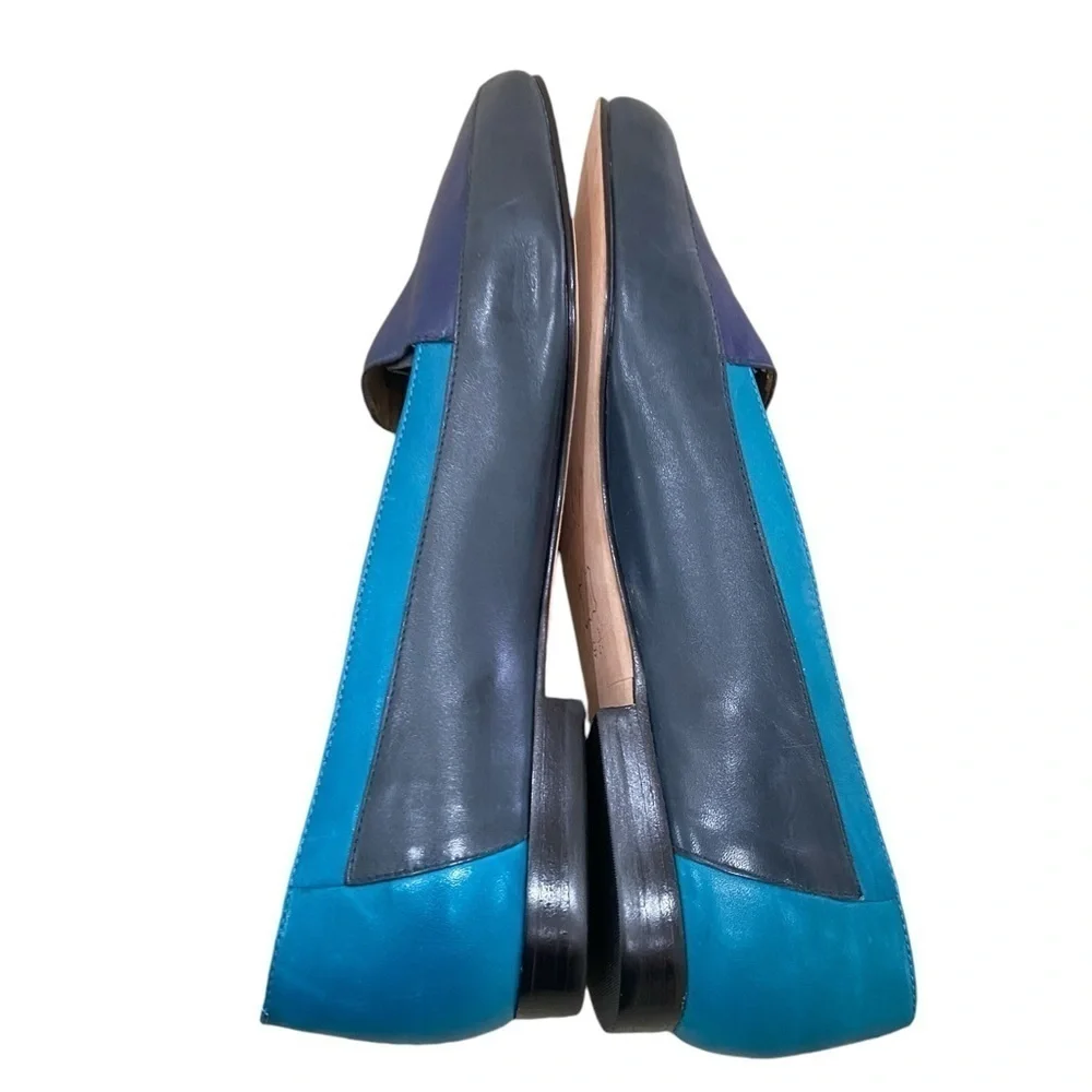 Shelby comfort flex tri-color blues slip on loafer premium leather size 9